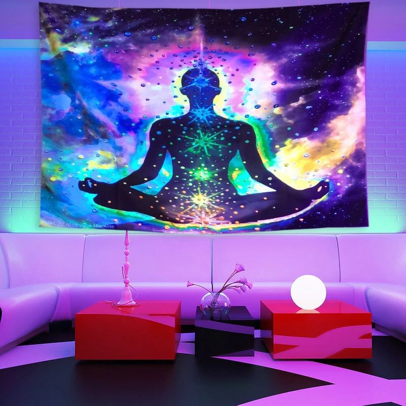 Colorful Glowing Luminous Tapestry - Image 9