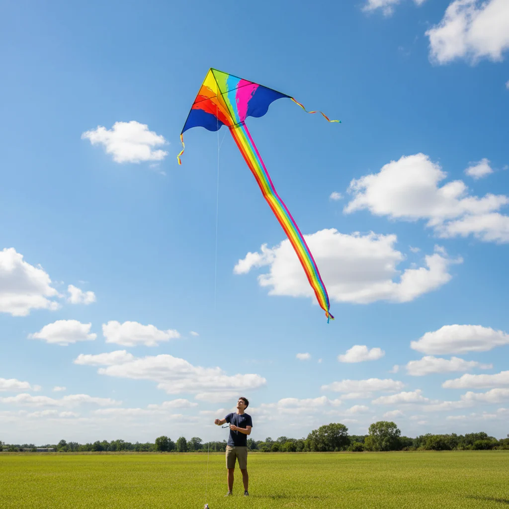 Colorful Long Tail Outdoor Rainbow Kite - Image 5