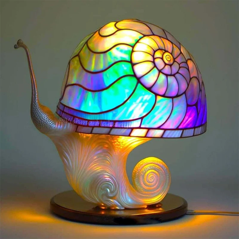 Colorful Mushroom Resin Lamp - Image 6