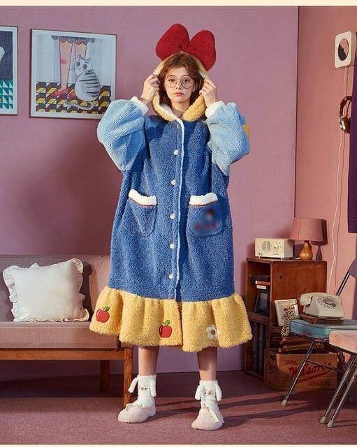 Colorful Princess Hooded Sleepwear for Women - Image 10