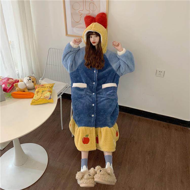 Colorful Princess Hooded Sleepwear for Women - Image 13