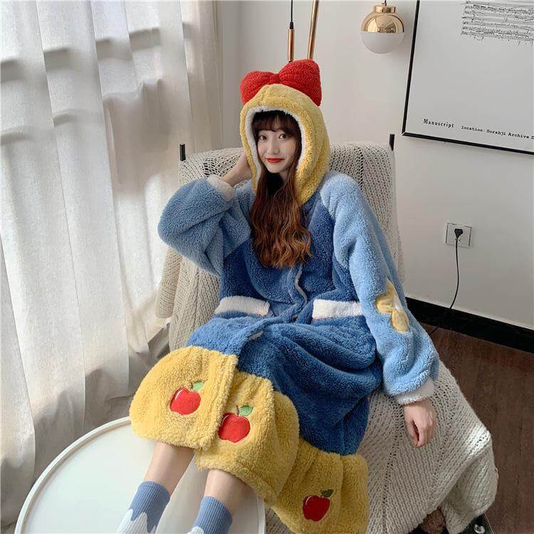Colorful Princess Hooded Sleepwear for Women - Image 6