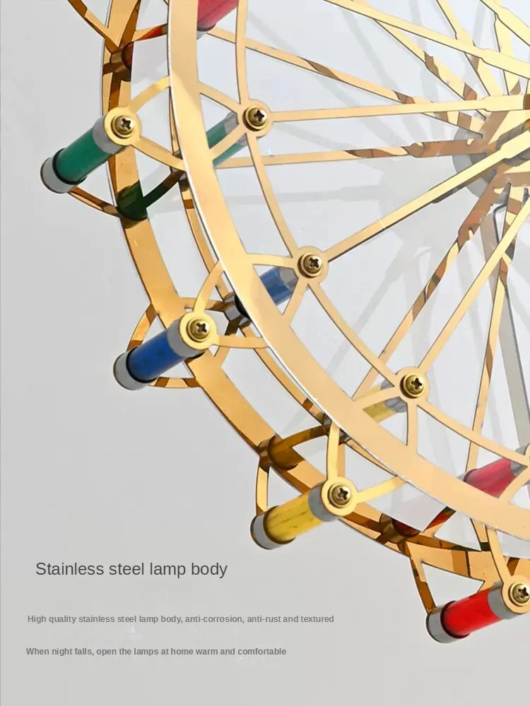 Colorful Rotating Wheel Table Lamp - Image 3