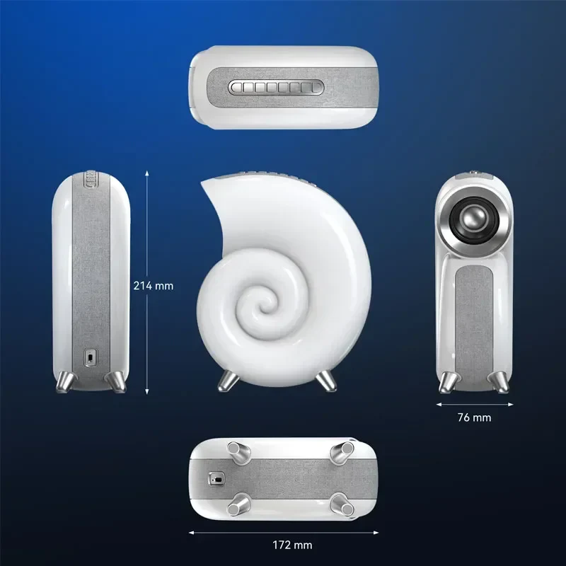 Colorful Sea Shell LED Bluetooth Smart Speaker - Image 9