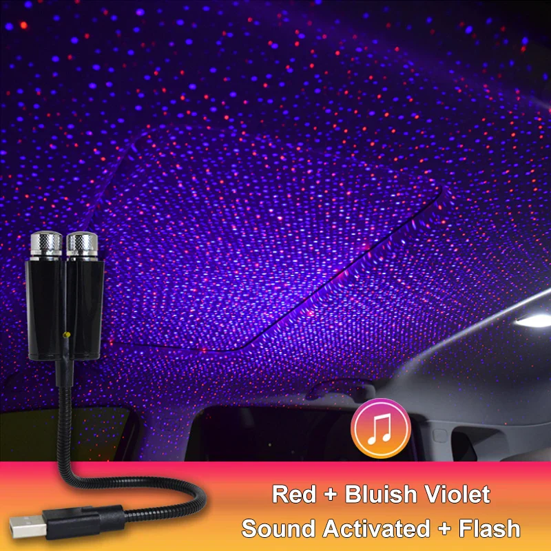 Colorful Sky Sound Activated LED Projector Night Light - Image 7