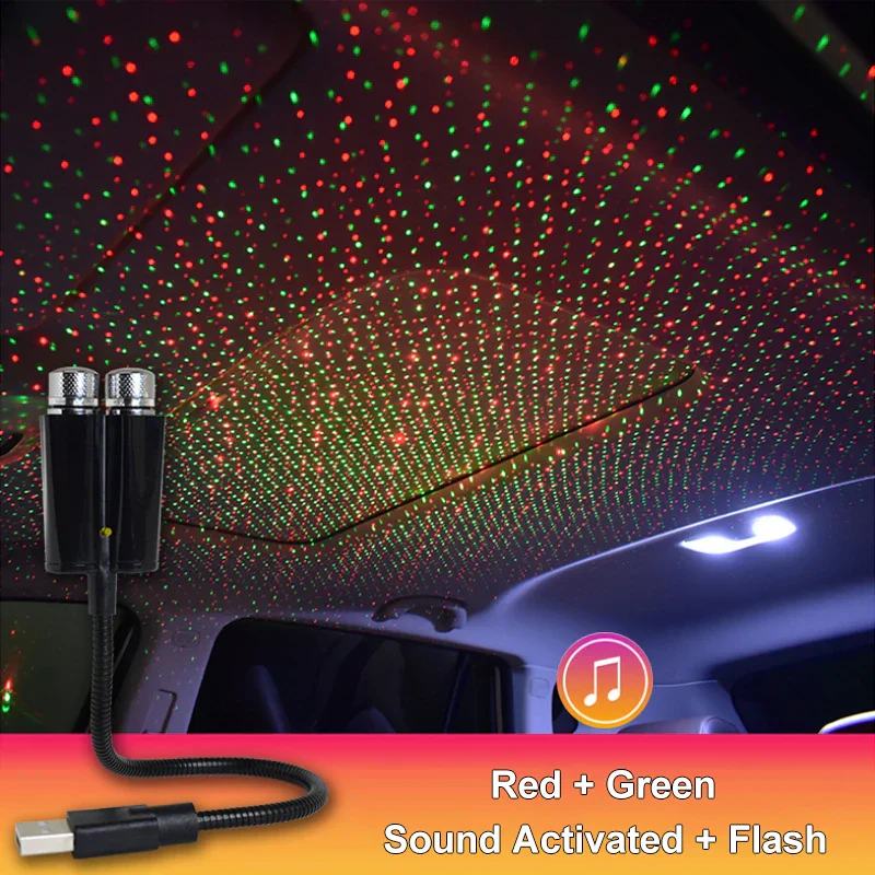 Colorful Sky Sound Activated LED Projector Night Light - Image 8