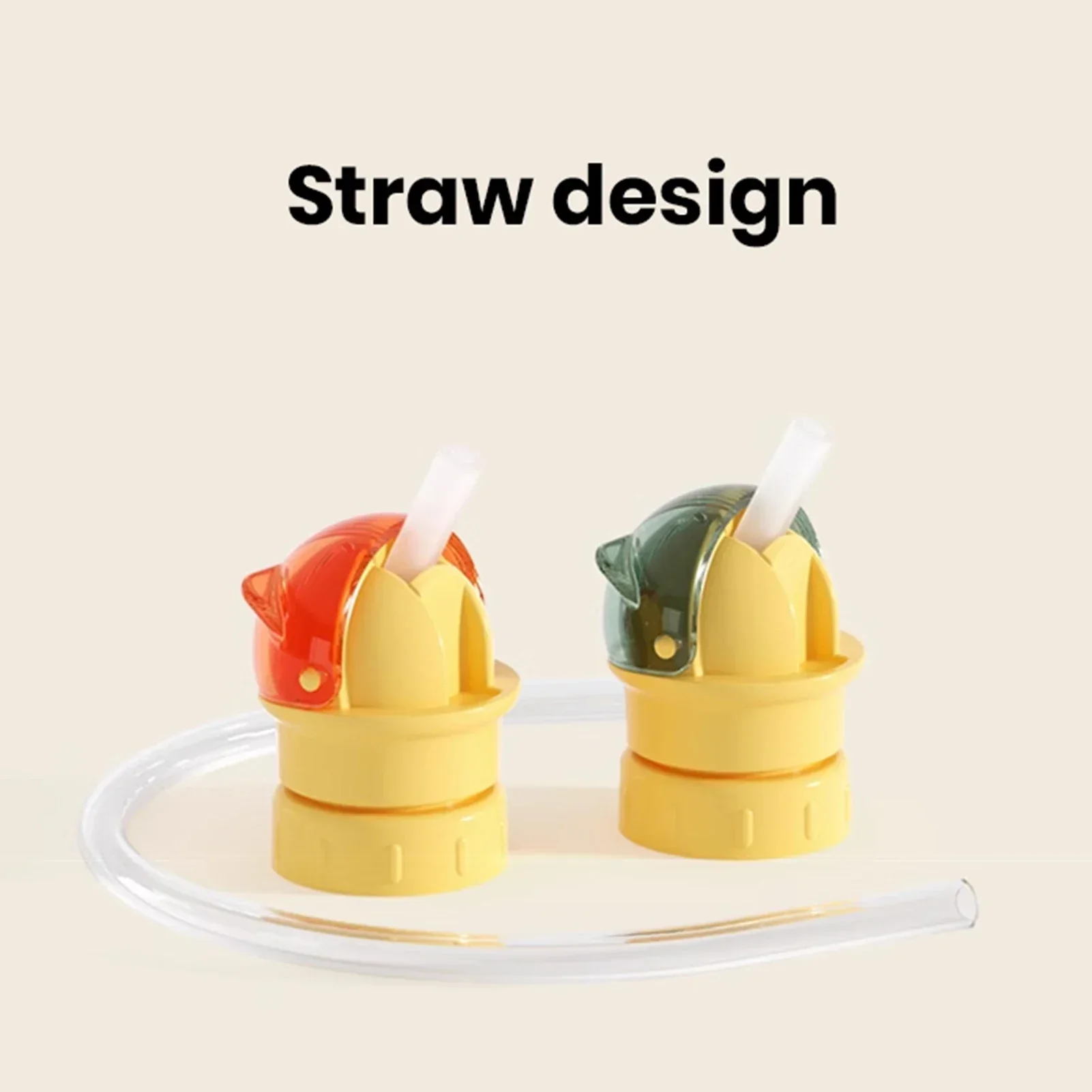 Colorful Twist-Open Built-in Straw Water Bottle - Image 5