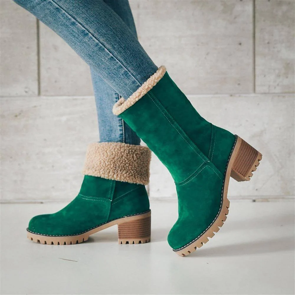 Colorful Warm Slip Women Winter Boots - Image 6