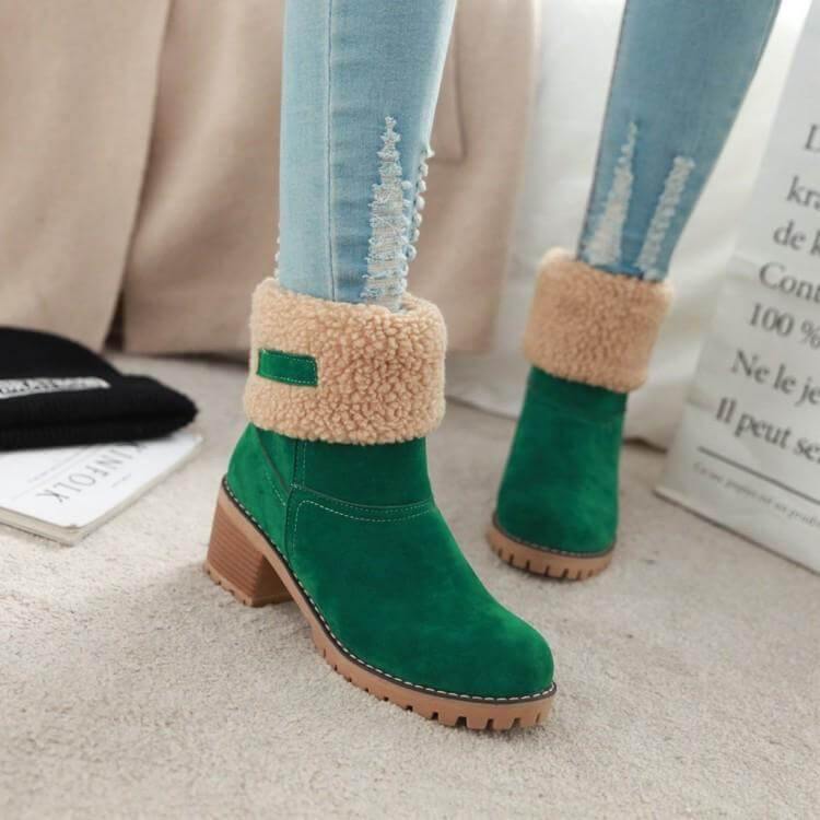 Colorful Warm Slip Women Winter Boots - Image 7