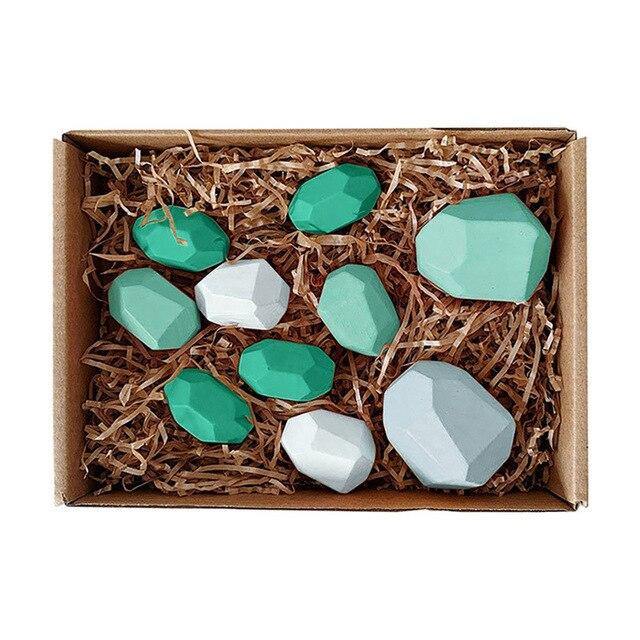 Colorful Wooden Stone Kids Intelligent Stacking Game - Image 11