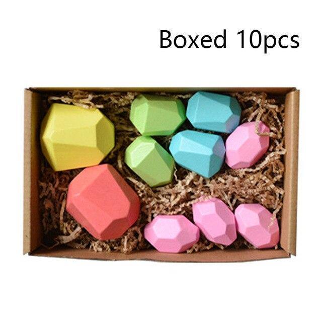 Colorful Wooden Stone Kids Intelligent Stacking Game - Image 16