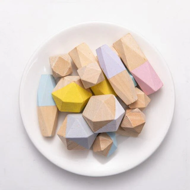 Colorful Wooden Stone Kids Intelligent Stacking Game - Image 17