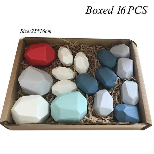 Colorful Wooden Stone Kids Intelligent Stacking Game - Image 9