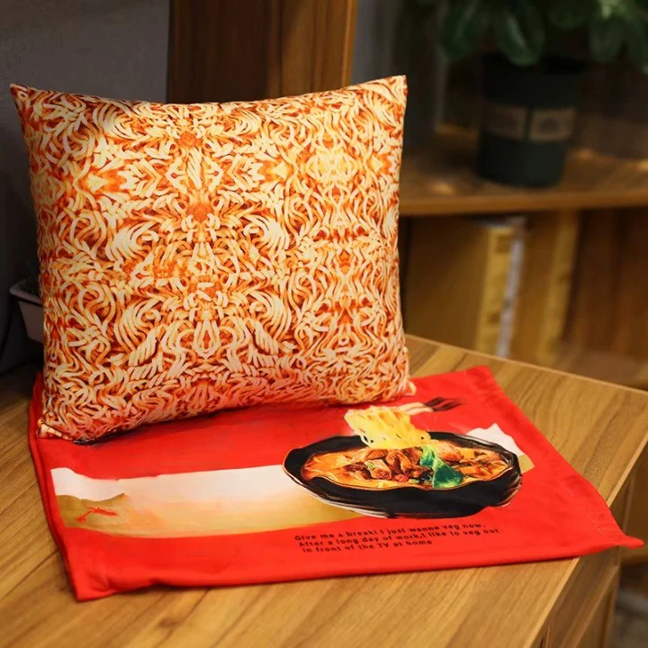 Comfort Food Noodle Snuggle Throw Blanket - Image 8