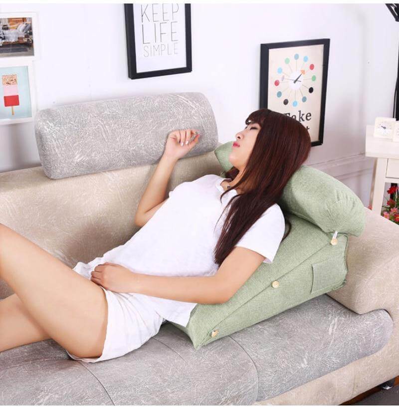 Comfort Soft Bed Triangular Backrest Pillow - Image 6