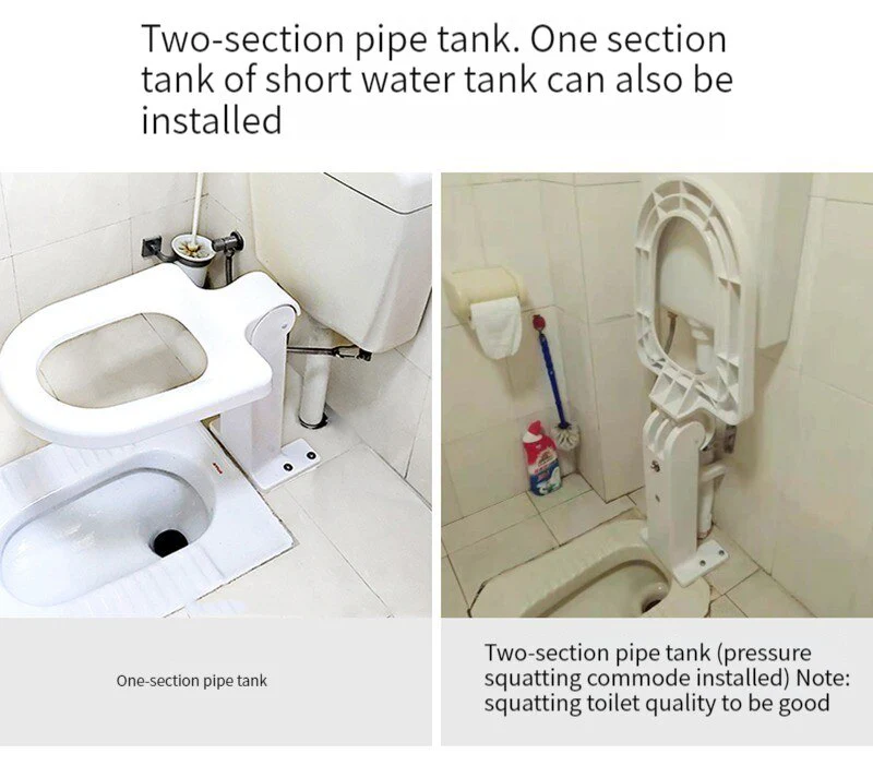Comfortable Sit Foldable Easy Squat Toilet Seat Holder - Image 6