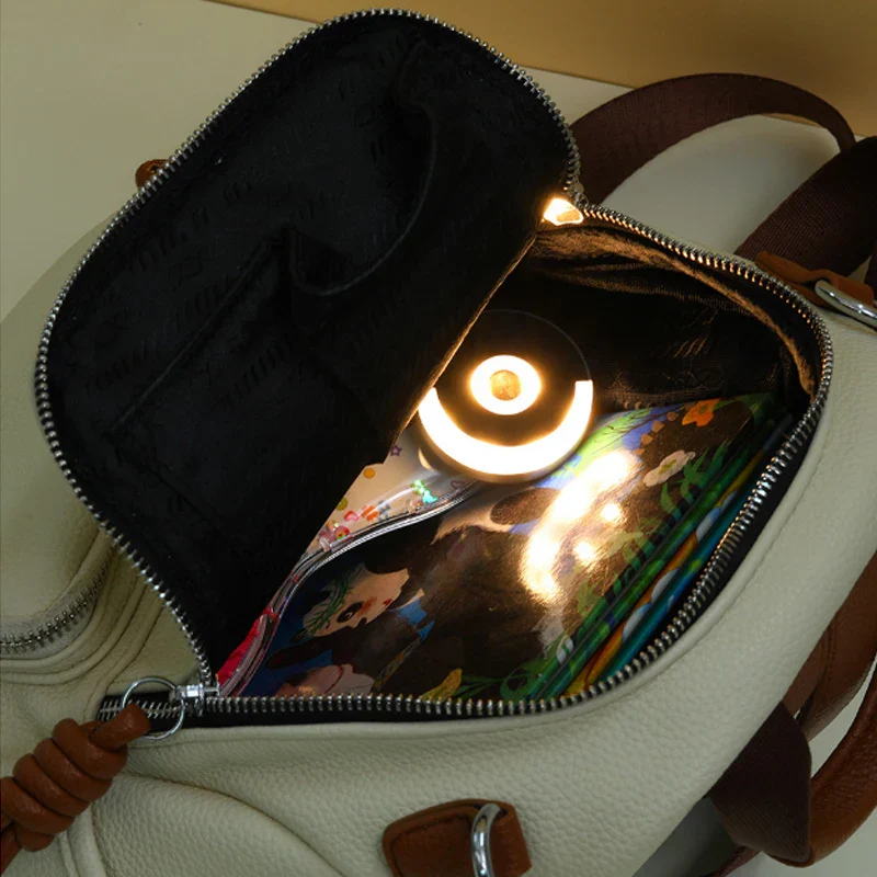 Compact Circular Touch LED Portable Night Lamp - Image 2