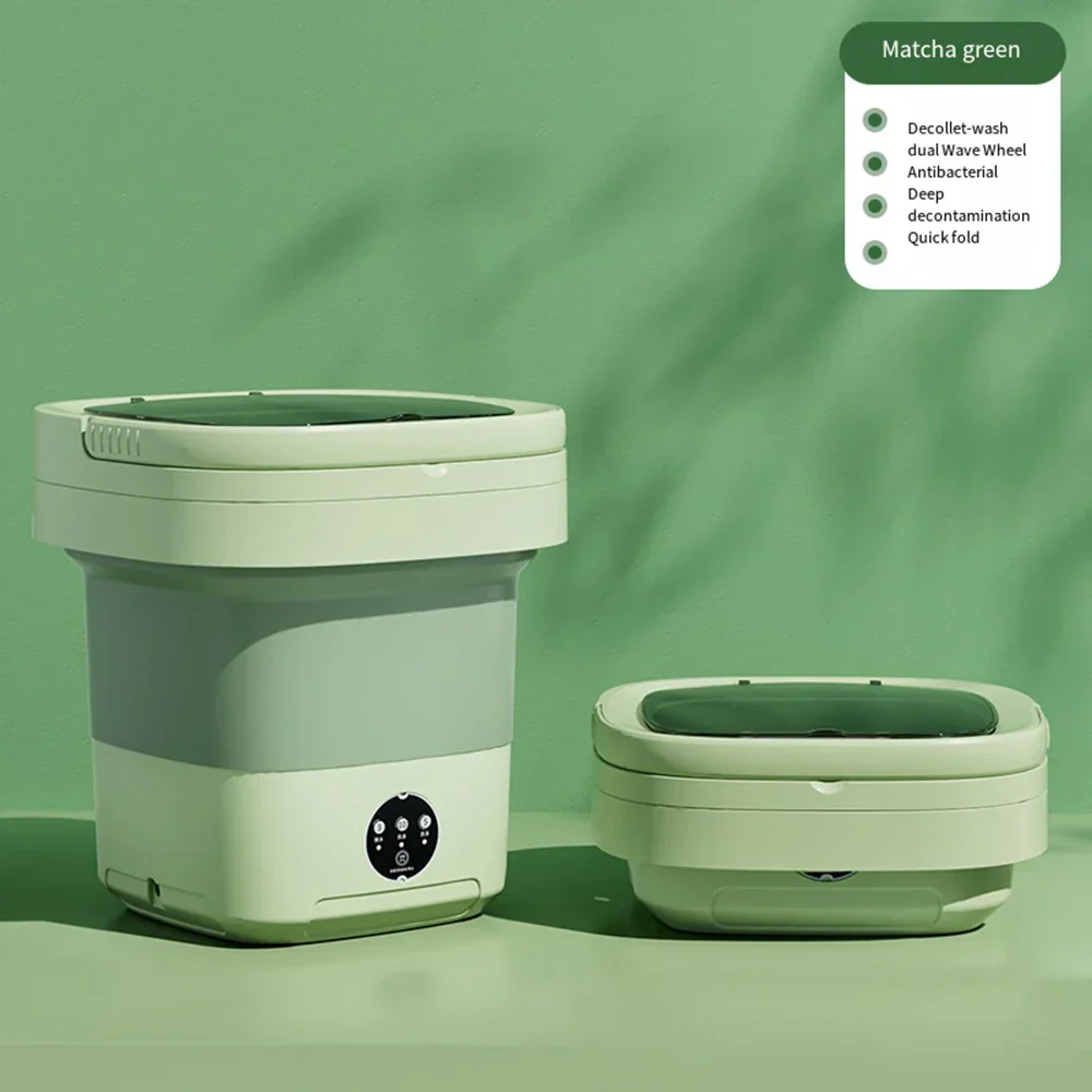 Compact Folding Ultrasonic Travel Laundry Washing Machine - Image 6