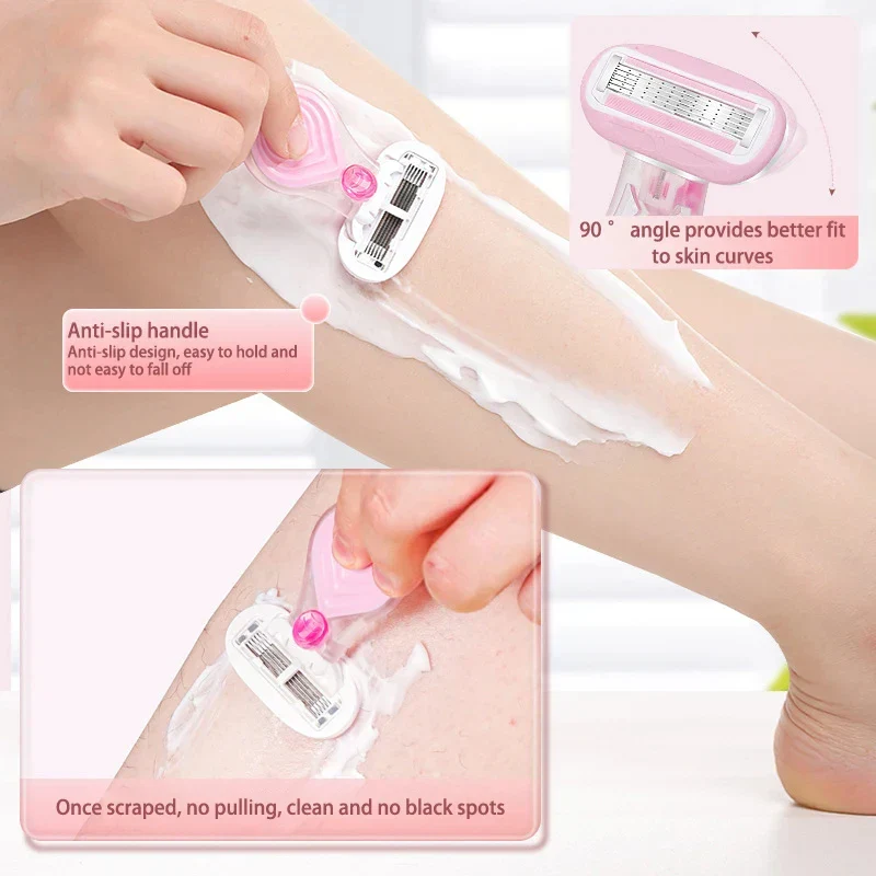 Compact Pink Lady Protective Razor Set - Image 2