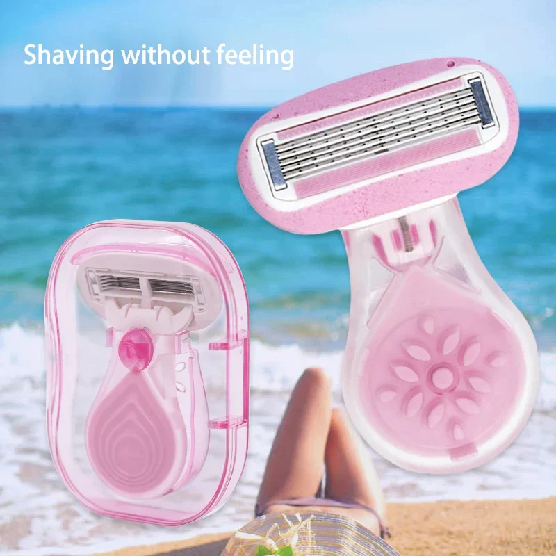 Compact Pink Lady Protective Razor Set - Image 3