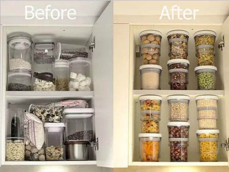Compressible Pantry Organizer Food Jar - Image 4