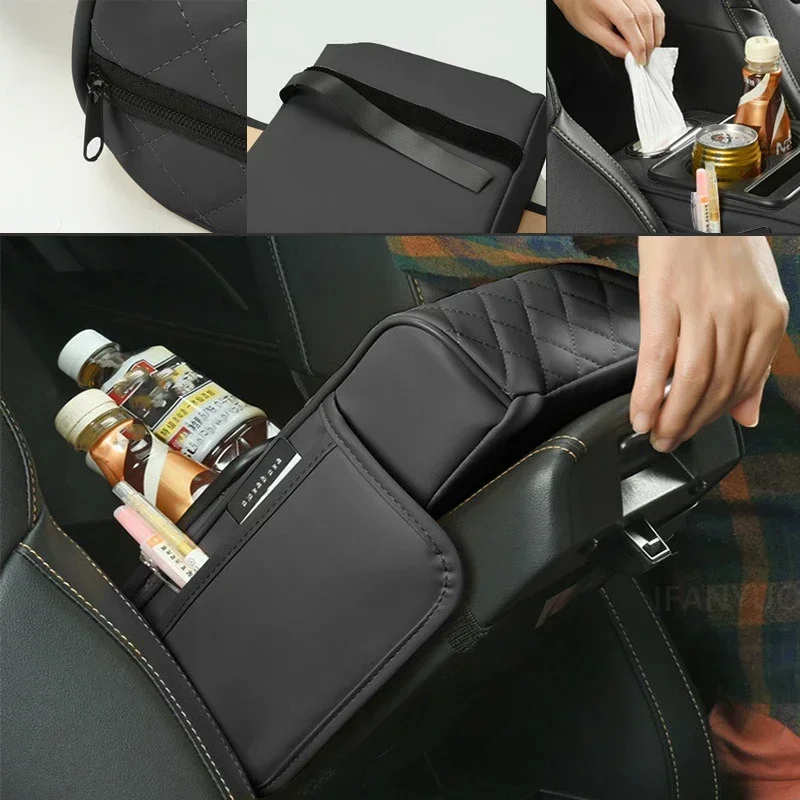 Console Craft Multi-Pocket Car Armrest Pad - Image 3