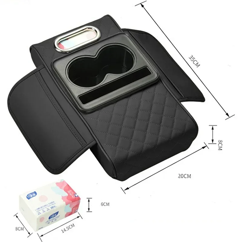 Console Craft Multi-Pocket Car Armrest Pad - Image 7