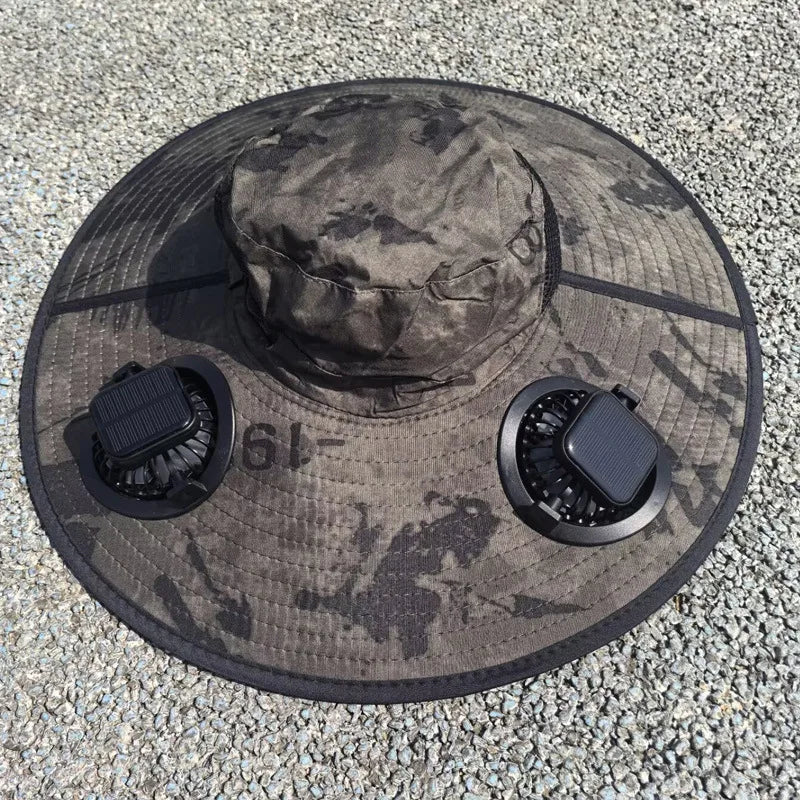 Cool Fast Super Wide Solar Fan Hat - Image 6