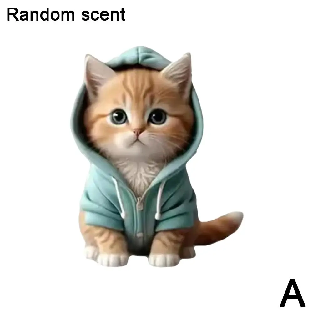 Cool Hoodie Cat Clip-On Car Freshener - Image 7