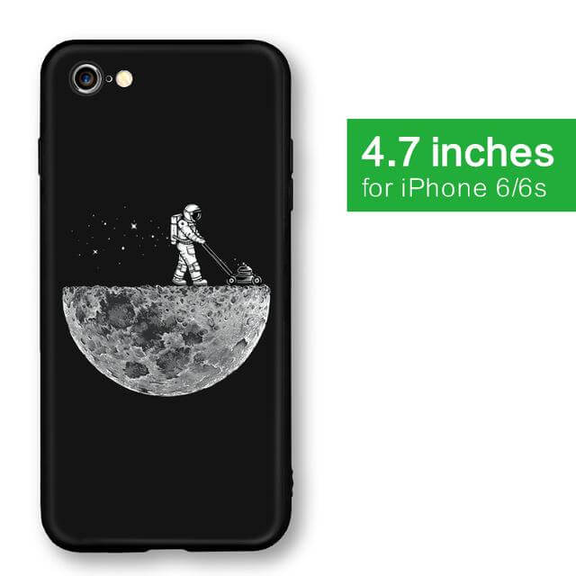 Cool Space Moon Astronaut Iphone Case - Image 6