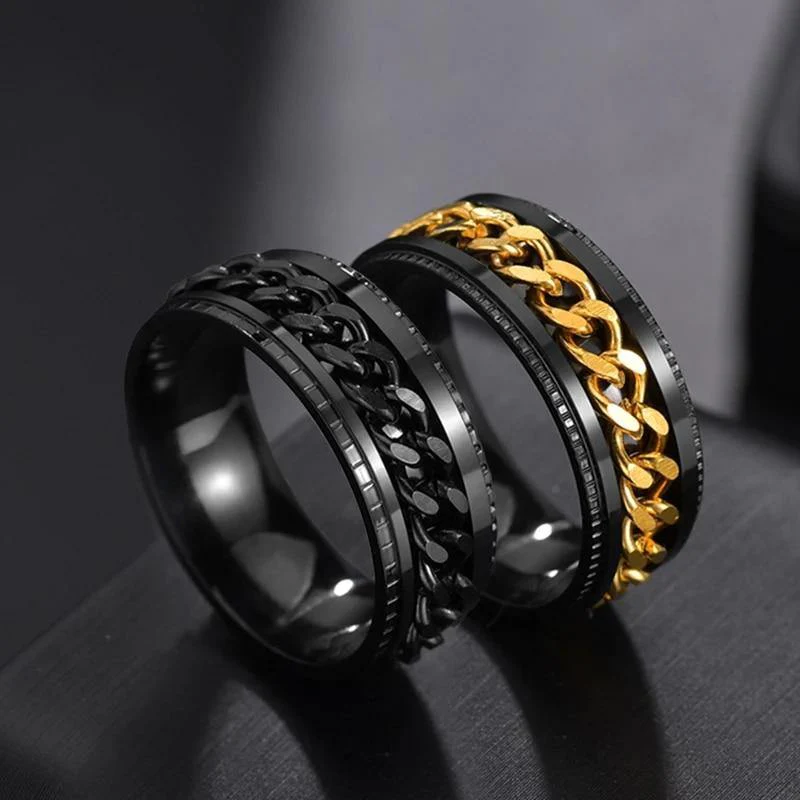 Cool Stainless Steel Rotating Ring - Image 3