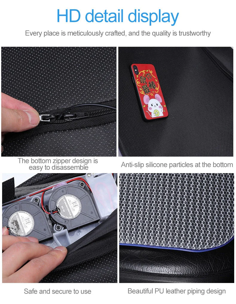 Cooling Fan Car Seat Cushion Pad - Image 2