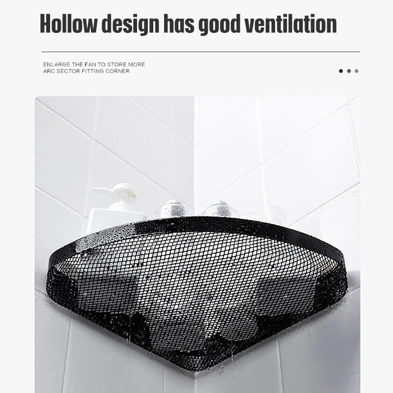 Corner Frame Bathroom Shower Organizer Shelf - Image 4