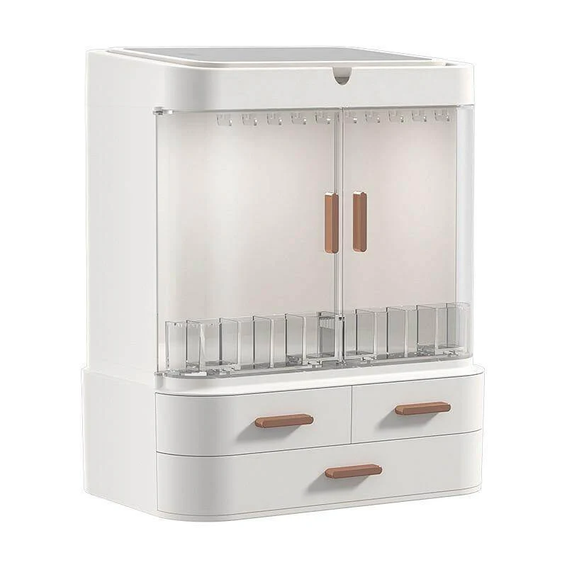 Cosmetic Make-up Jewelry Organizer with Led Lighted Mirror - Image 12