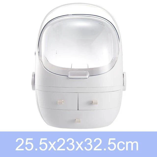 Cosmetic Make-up Jewelry Organizer with Led Lighted Mirror - Image 2