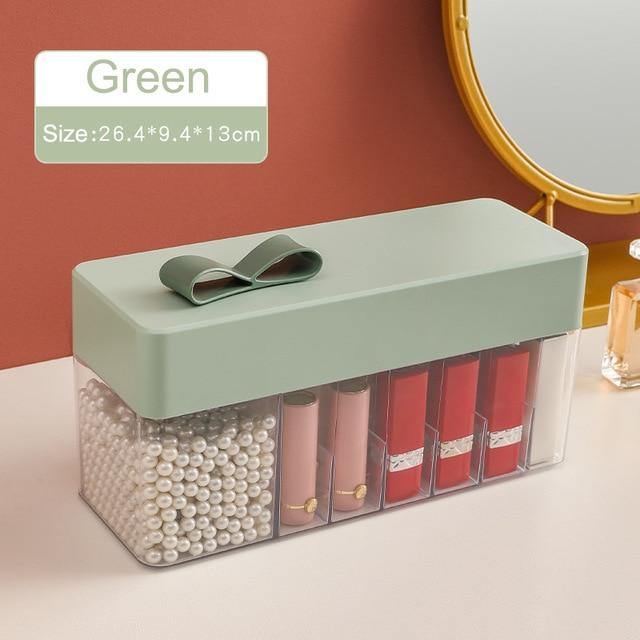 Cosmetic Make-up Jewelry Organizer with Led Lighted Mirror - Image 5