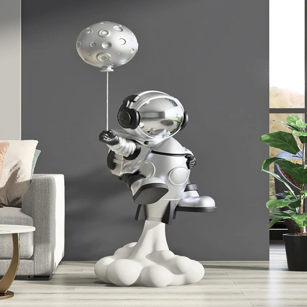 Cosmic Astronaut Balloon Sculpture Elegant Home Decor - Image 5