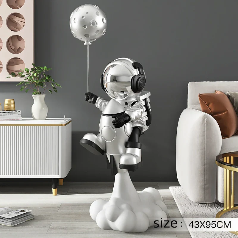 Cosmic Astronaut Balloon Sculpture Elegant Home Decor - Image 6