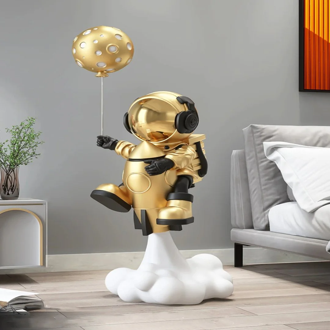 Cosmic Astronaut Balloon Sculpture Elegant Home Decor - Image 7