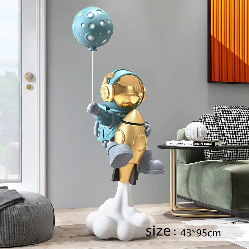 Cosmic Astronaut Balloon Sculpture Elegant Home Decor - Image 8