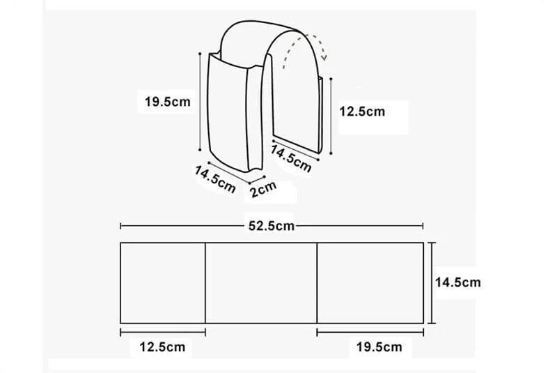 Cotton Linen Bedside Storage Bag - Image 7