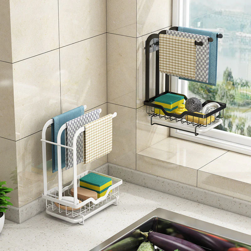 Countertop Dish Drying Rack with Drainer - Image 2