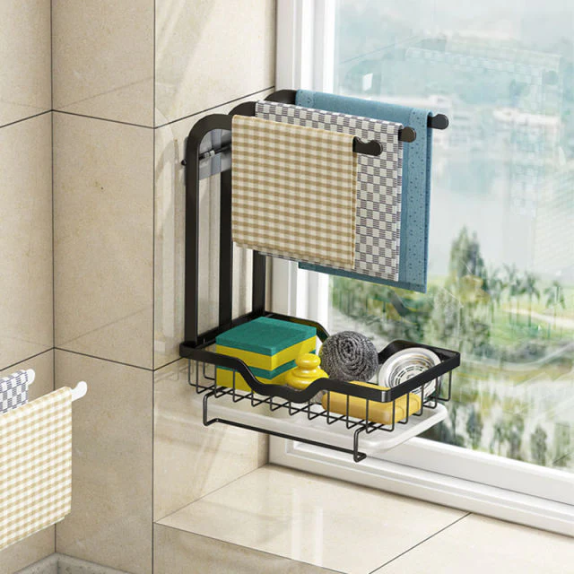 Countertop Dish Drying Rack with Drainer - Image 5