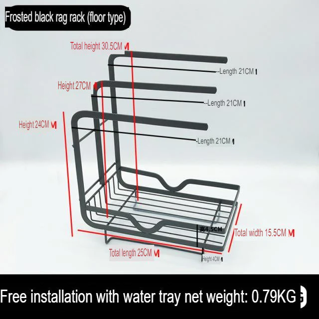 Countertop Dish Drying Rack with Drainer - Image 9