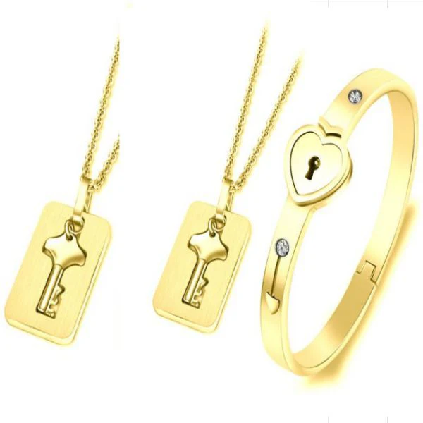 Couple Love Heart Lock Bracelet - Image 14