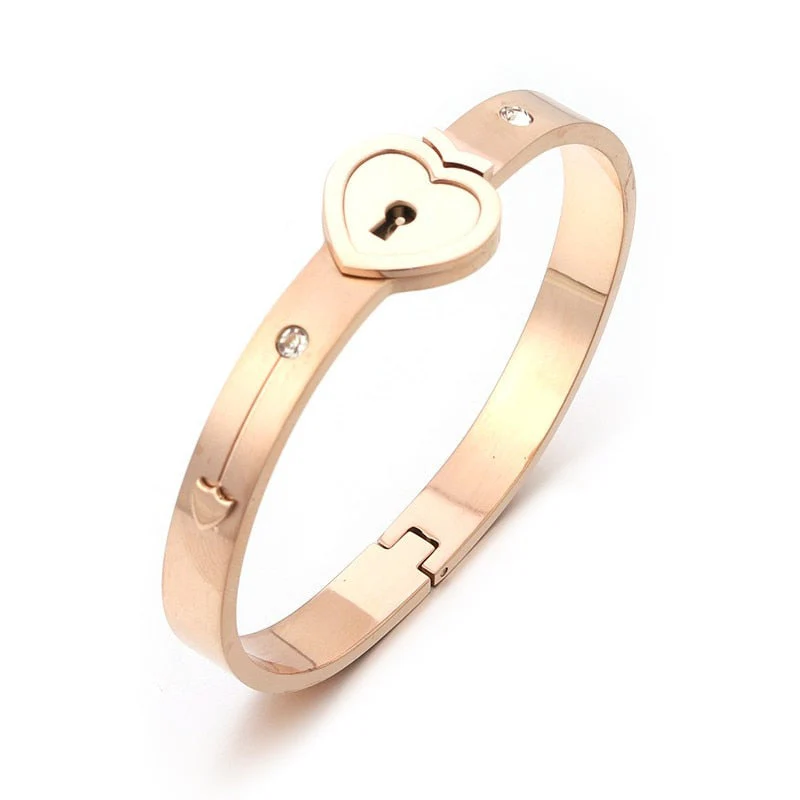 Couple Love Heart Lock Bracelet - Image 9