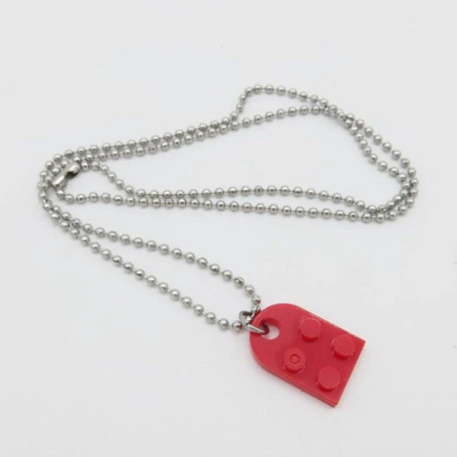 Couples Love Toy Brick Heart Keychain - Image 24