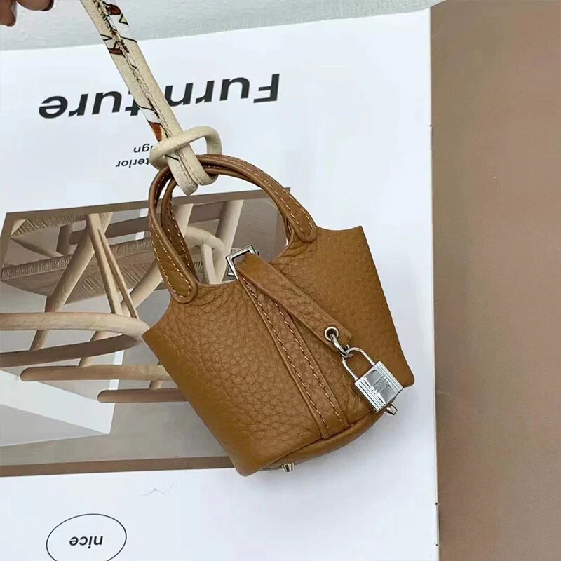 Cowhide Stylish Bag Airpods Case - Image 12