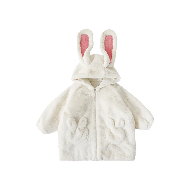 Cozy Bunny Kids Plush Winter Hooded Jacket - Image 6