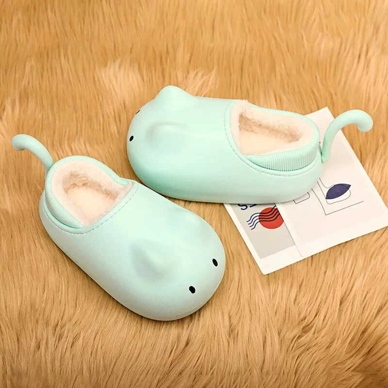 Cozy Cat Winter Kids Plush Shoe - Image 5